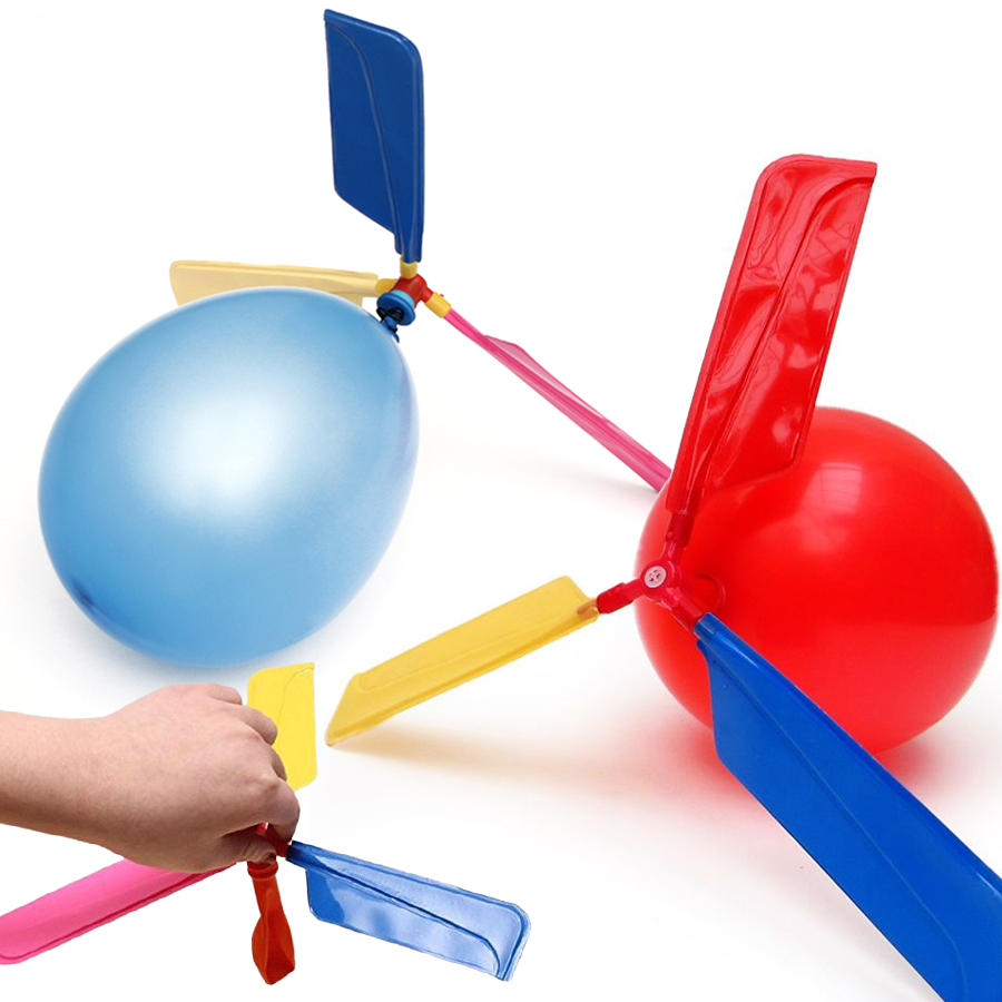 Party Games No Supplies - 3/6/9sets Balloon Propeller Helicopter Science Kit