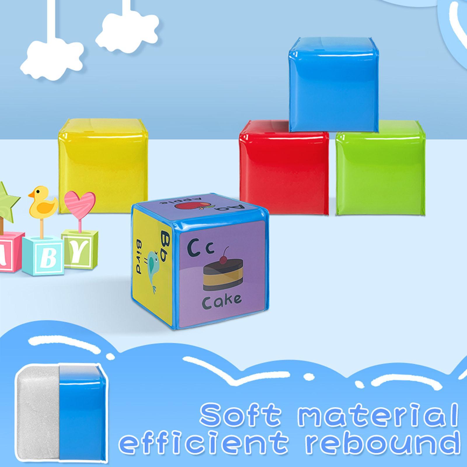 Party Games For Large Groups - 4Pcs Large Soft Dices DIY Educational