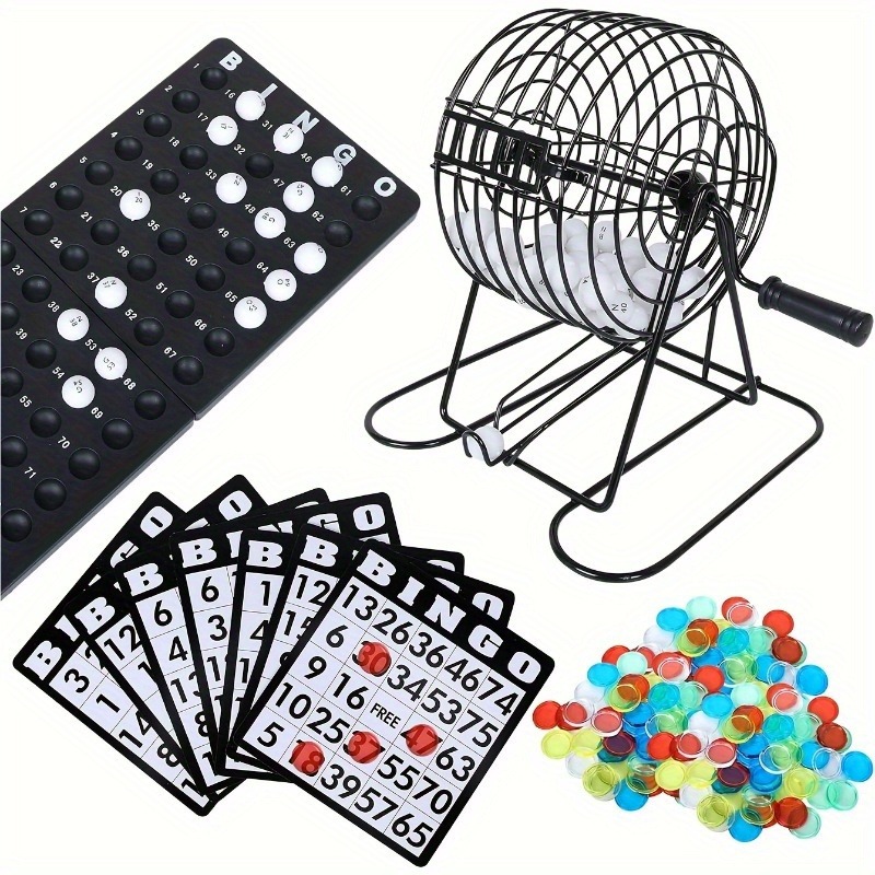 Party Games For Large Groups - Steel Bingo Lottery Machine Game Cage