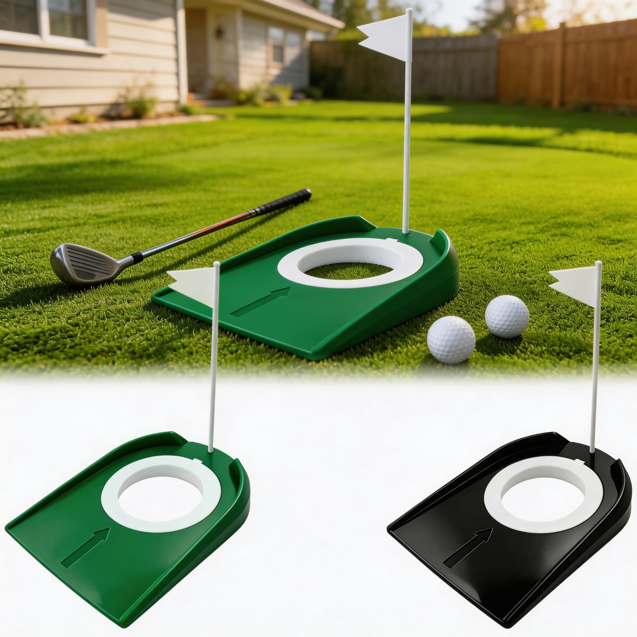 Party Games Golf - Golf Swing Trainer Plate Putting Training