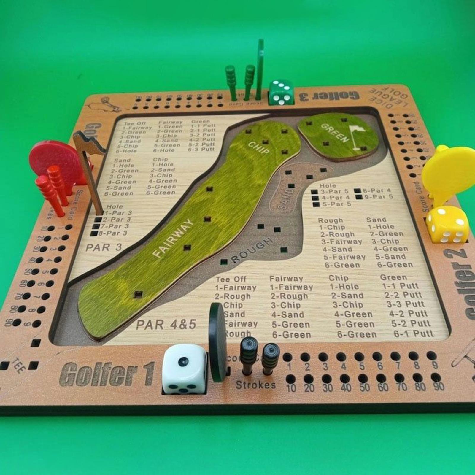 Golf Dice Game Wooden Challeng - مراجعة Party Games Golf وسعره