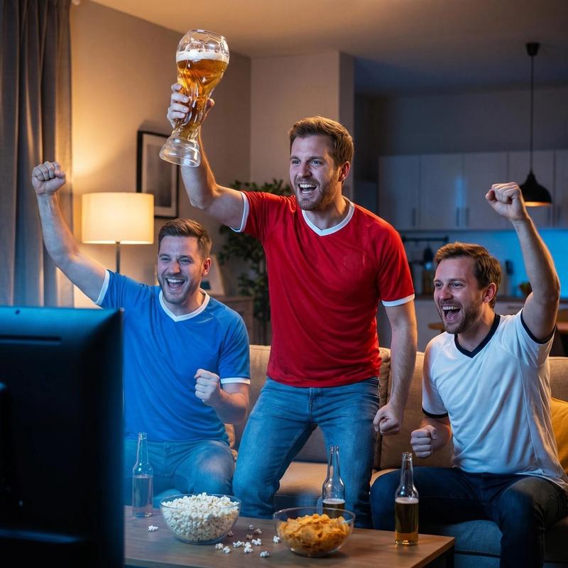 Soccer Beer Glass Cup 450/600/ - مراجعة Party Games Adults Drinking وسعره
