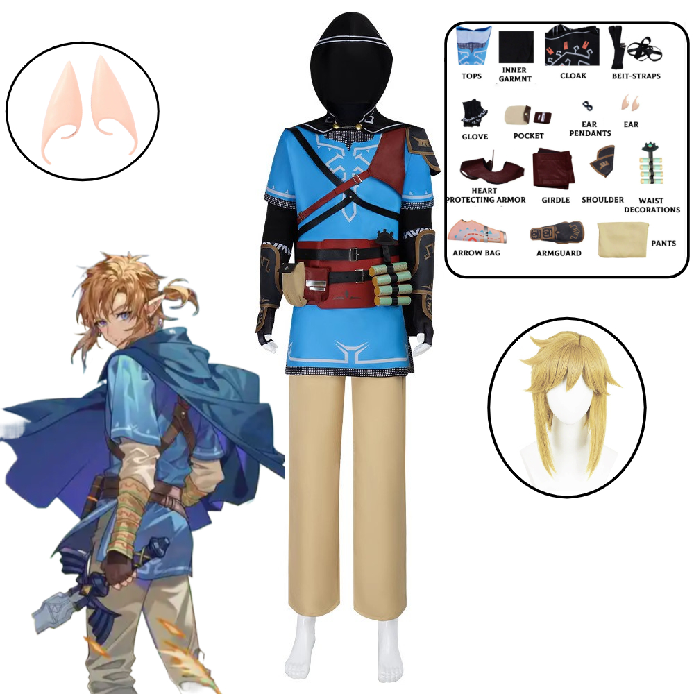 Link Cosplay Costume Game Tear - مراجعة Party Games Kids وسعره