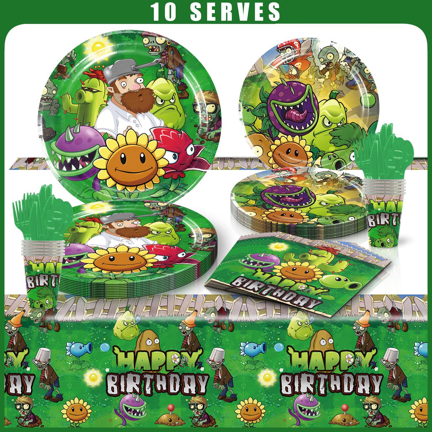 Cute Cartoon Plants V.S. Zombi - مراجعة Party Games No Supplies وسعره