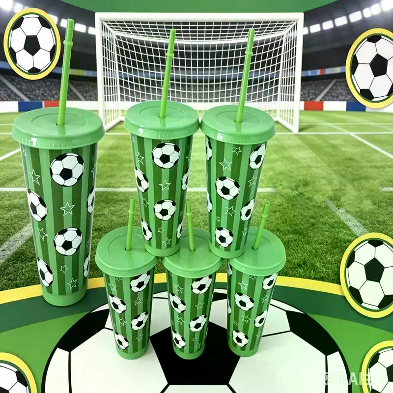 710ML Plastic Football Cup 24o - مراجعة Party Games Adults Drinking وسعره