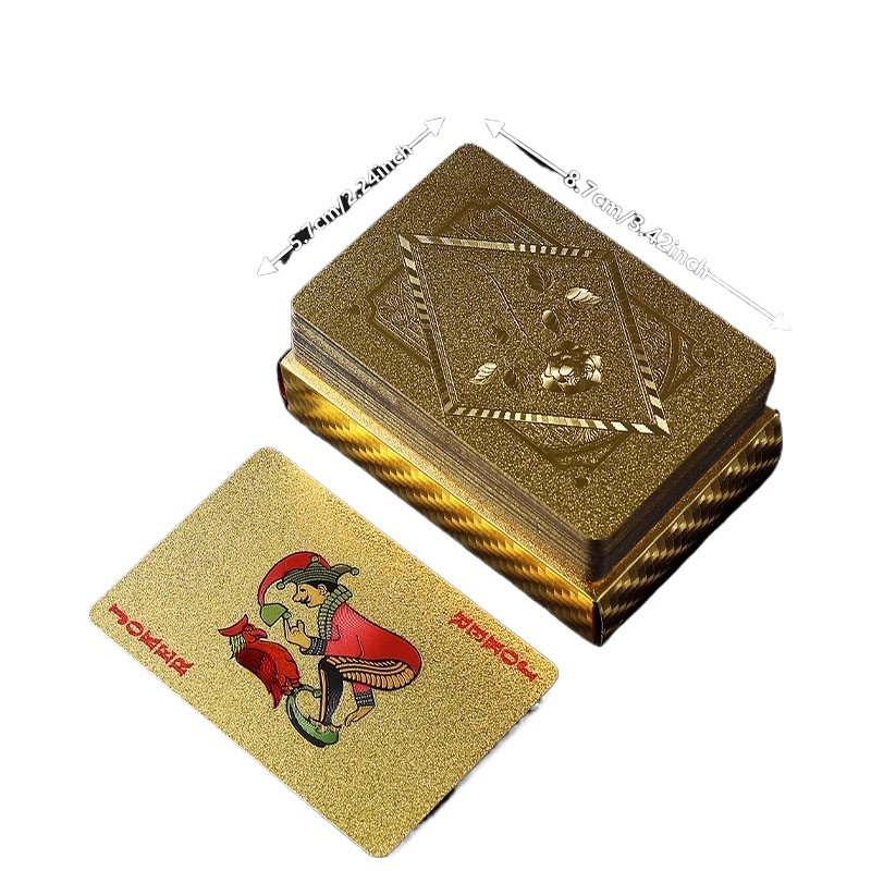 Gold Foil Skull Poker Cards Wa - مراجعة Party Games Using Cards وسعره