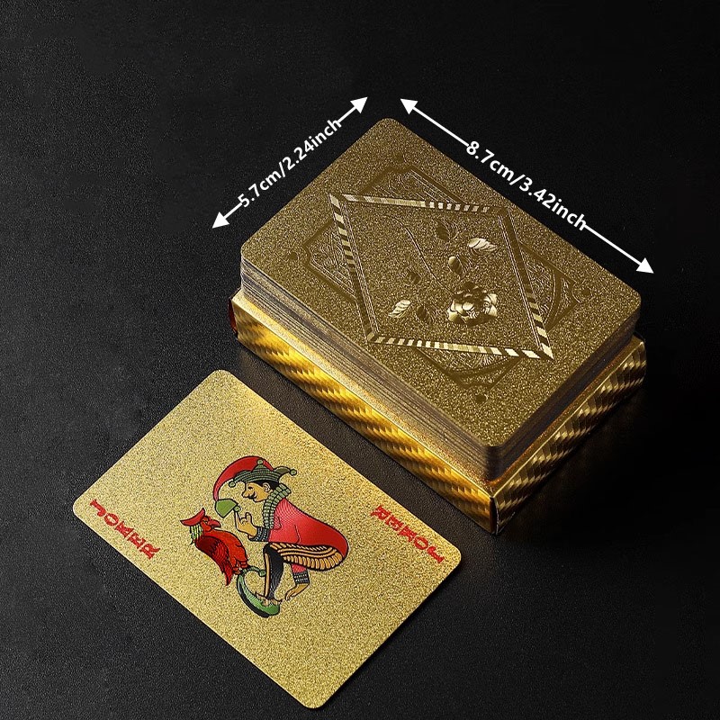 Gold Foil Skull Poker Cards Wa - مراجعة Party Games Using Cards وسعره
