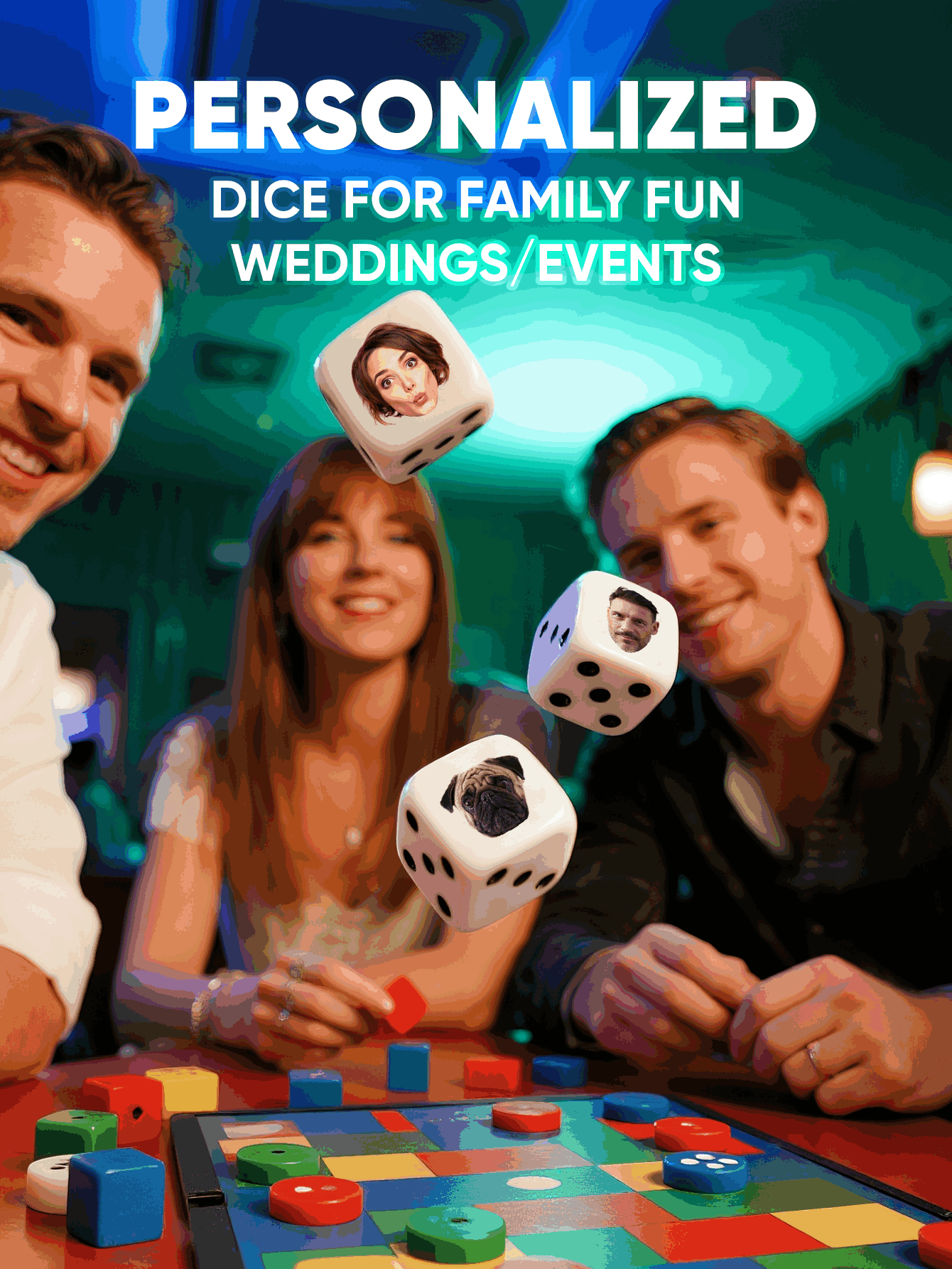 Custom Face Dice Personalized  - مراجعة Party Games Graduation وسعره