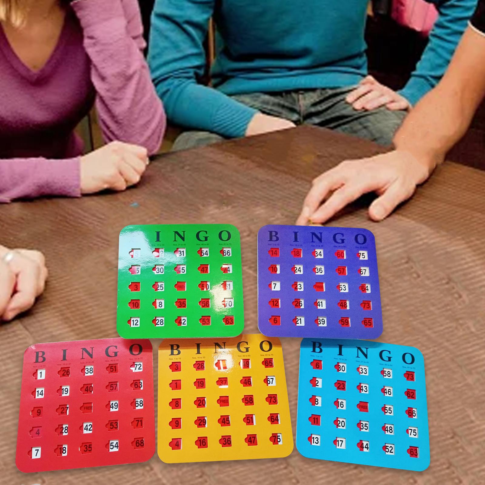 5 Pieces Bingo Game Cards Larg - مراجعة Party Games For Large Groups وسعره