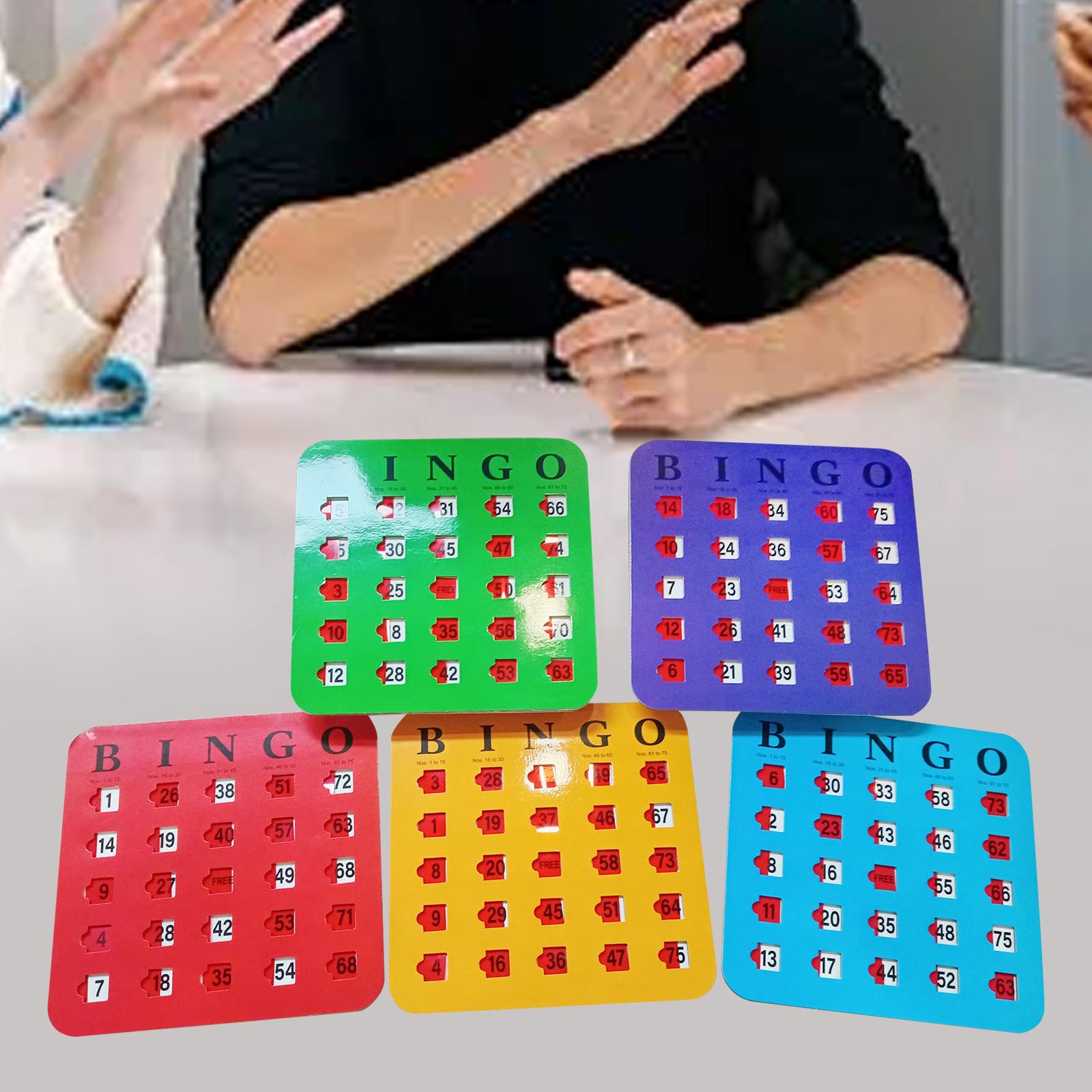 5 Pieces Bingo Game Cards Larg - مراجعة Party Games For Large Groups وسعره