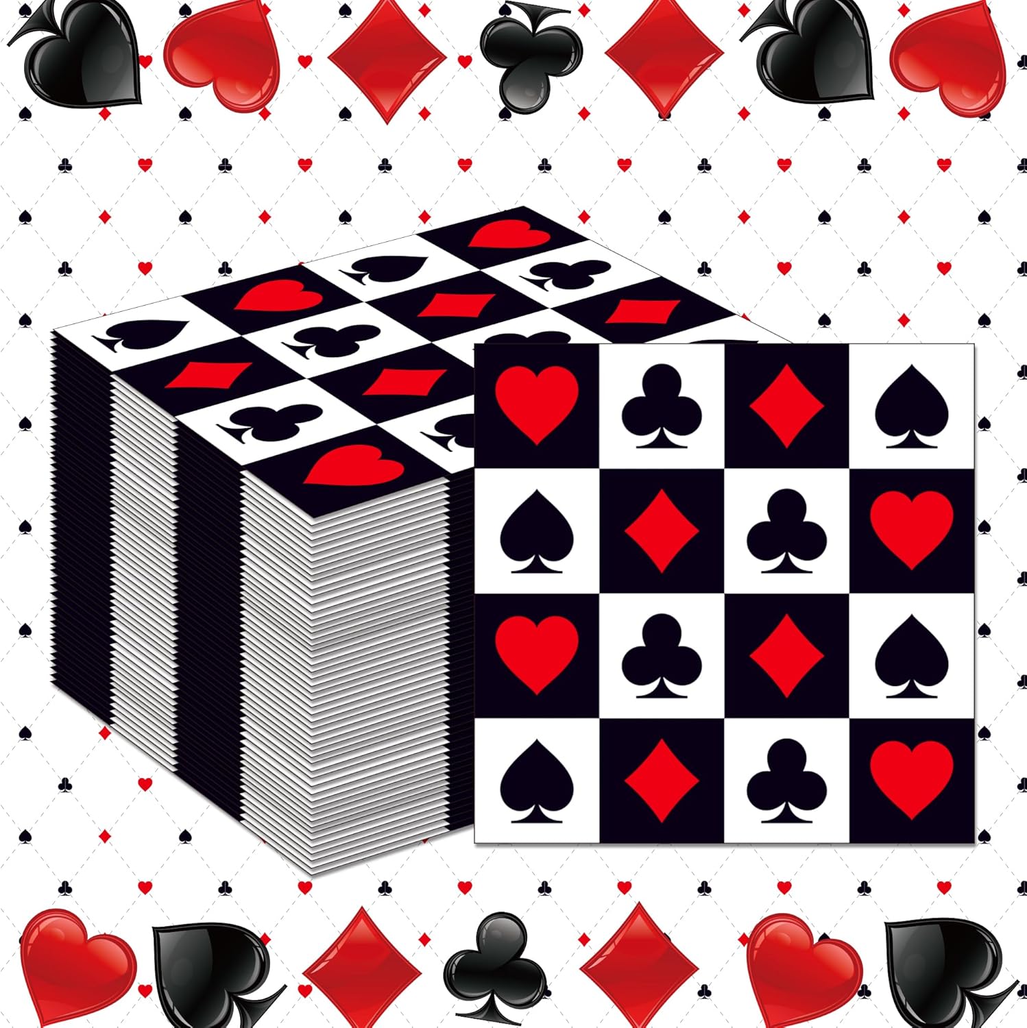 20/40/60/80 PCS Casino Theme P - مراجعة Party Games No Supplies وسعره