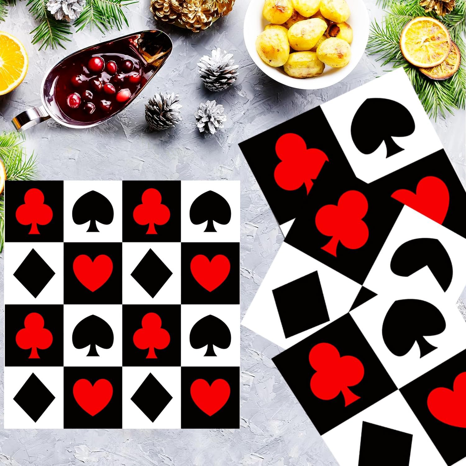 20/40/60/80 PCS Casino Theme P - مراجعة Party Games No Supplies وسعره