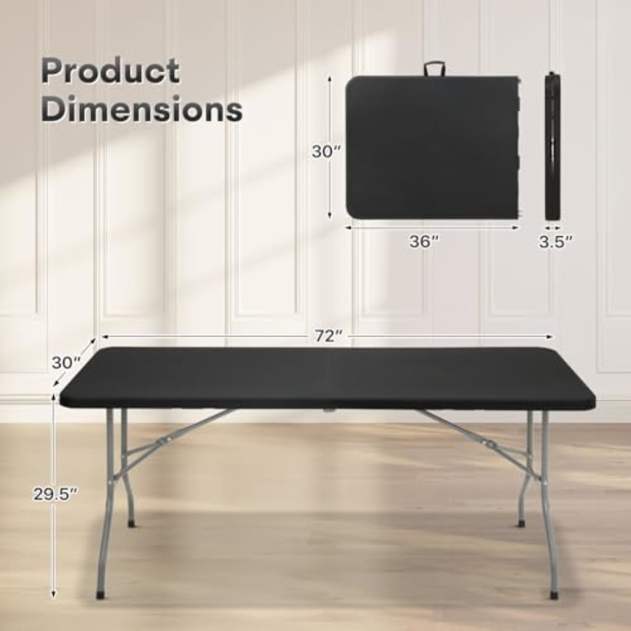 6ft Folding Table for card gam - مراجعة Party Games Using Cards وسعره