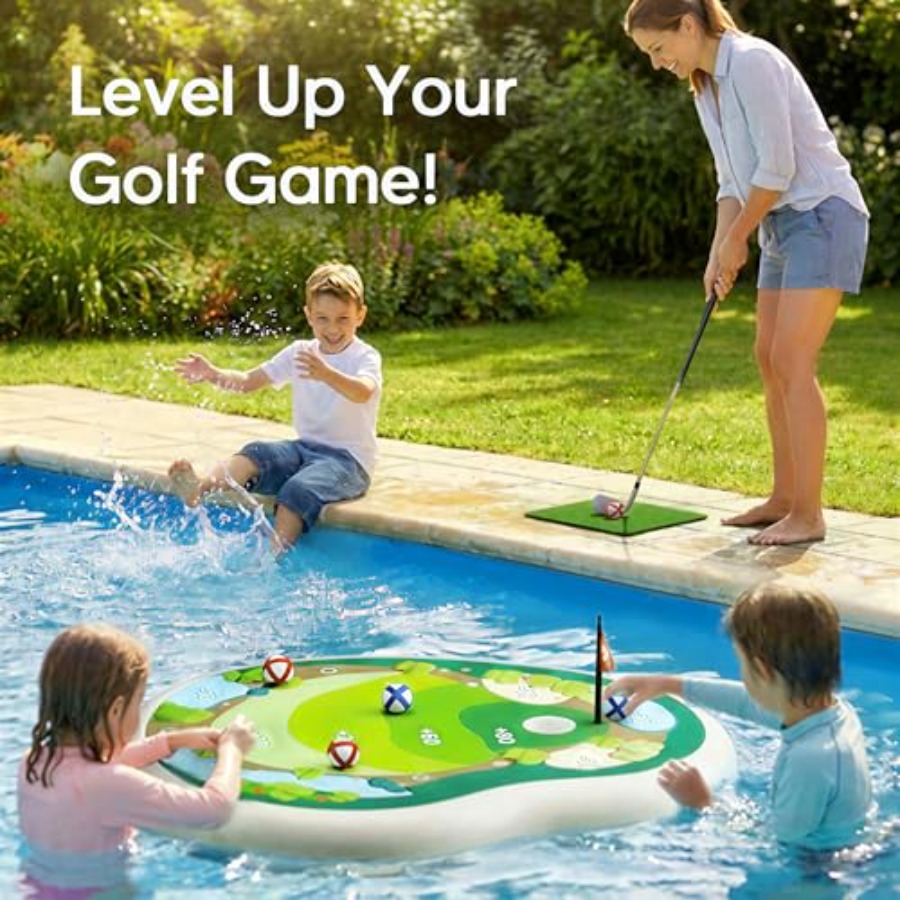 Inflatable Golf Pool Toys, Fun - مراجعة Party Games Golf وسعره