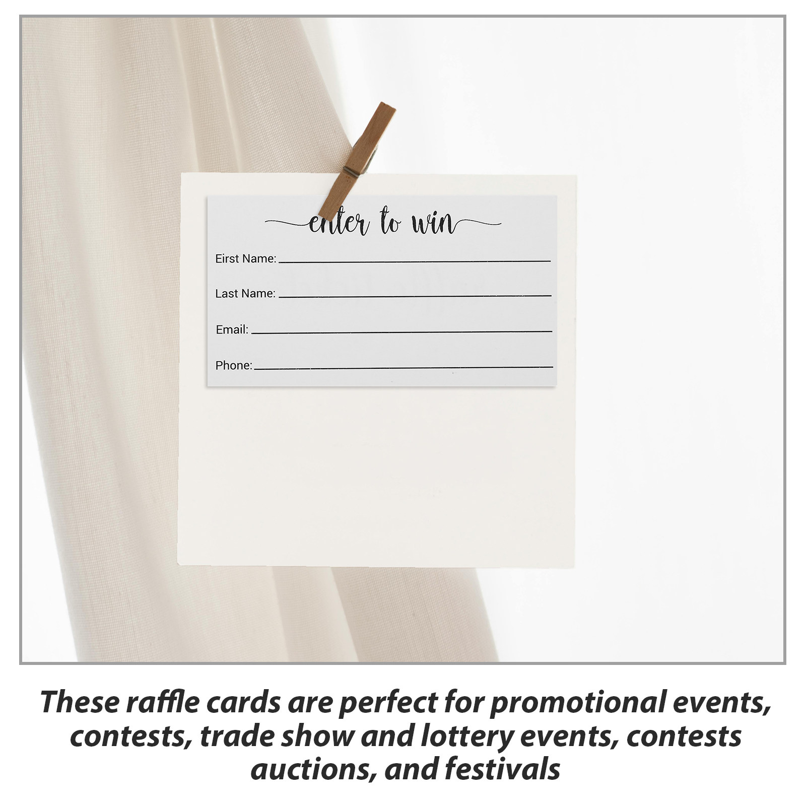 100Pcs Entry Form Cards Blank  - مراجعة Party Games Using Cards وسعره