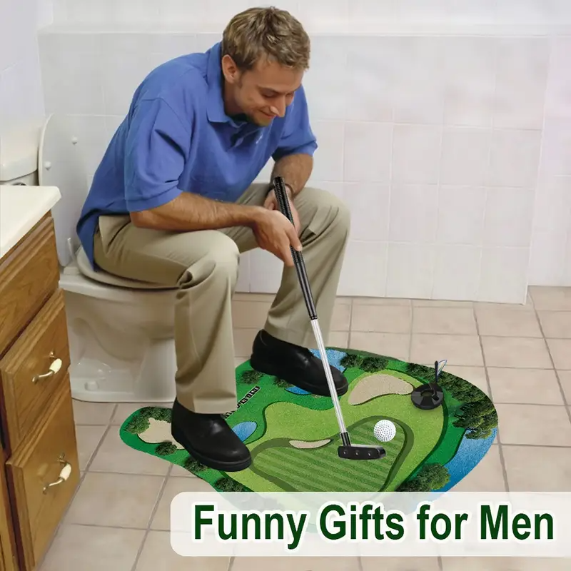 Mini Toilet Golf Toy Set - Fun - مراجعة Party Games Golf وسعره