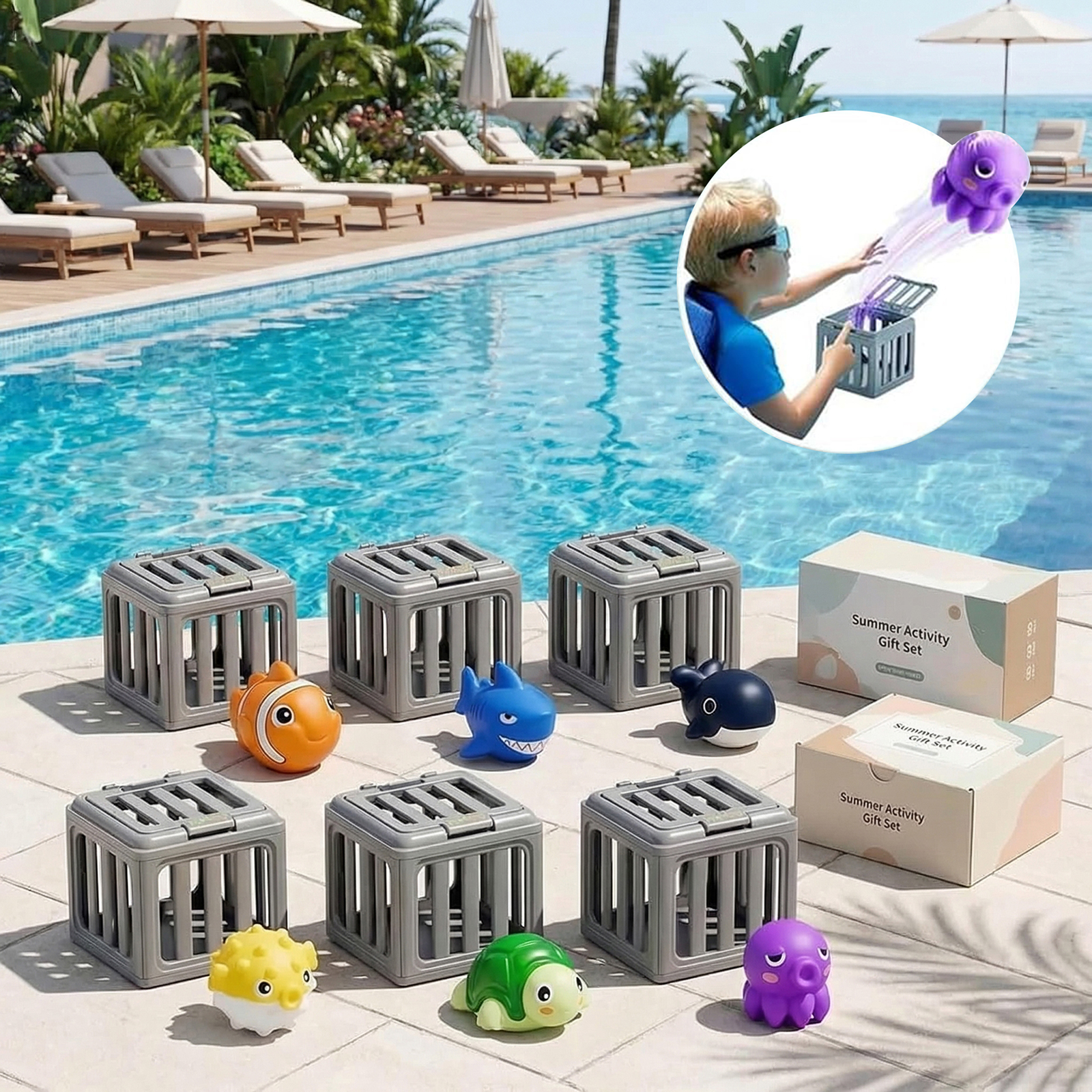 Kids Pool Diving Toys with Fis - مراجعة Party Games Youth وسعره