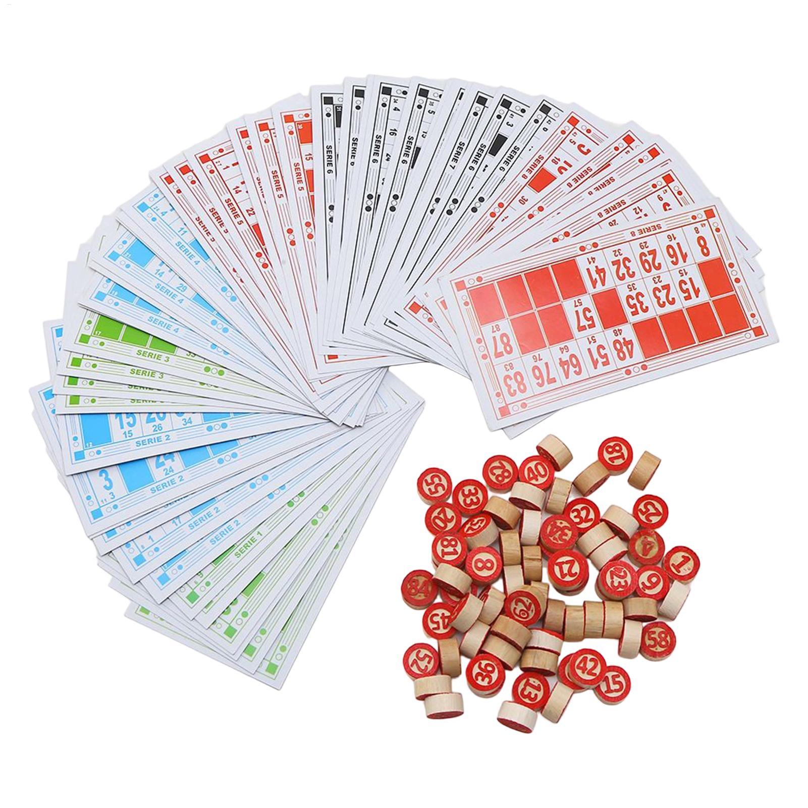 Vintage Wooden Bingo Game Set  - مراجعة Party Games Easy وسعره