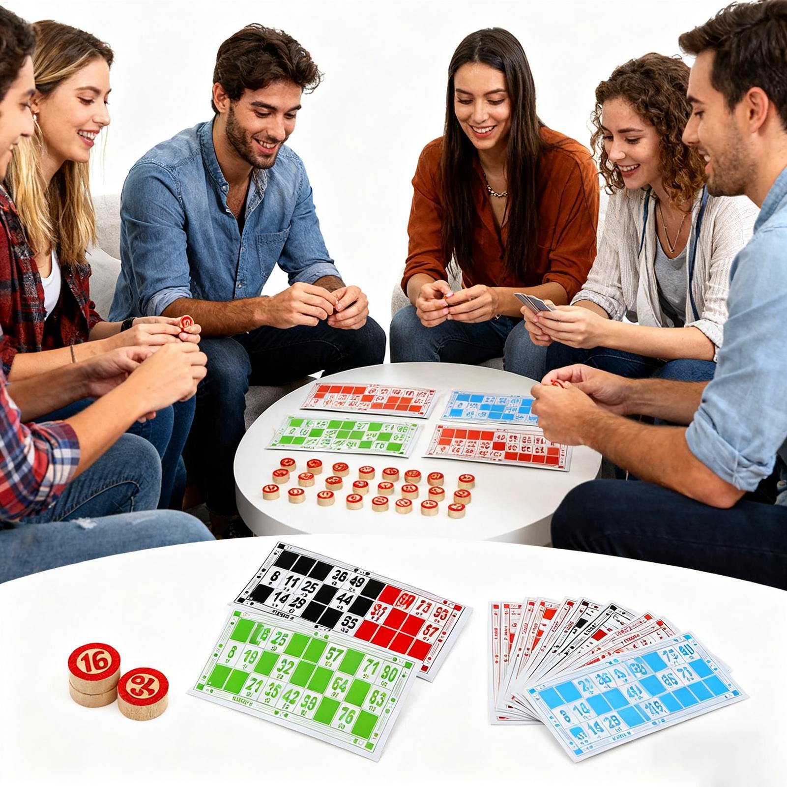 Vintage Wooden Bingo Game Set  - مراجعة Party Games Easy وسعره