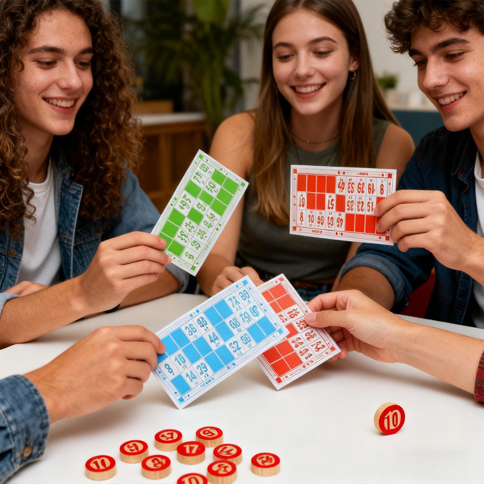 Vintage Wooden Bingo Game Set  - مراجعة Party Games Easy وسعره
