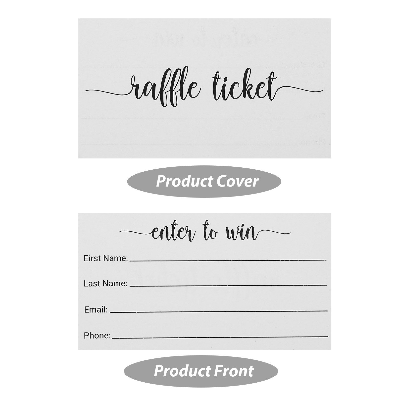 100pcs Raffle Ticket Cards Bla - مراجعة Party Games Using Cards وسعره