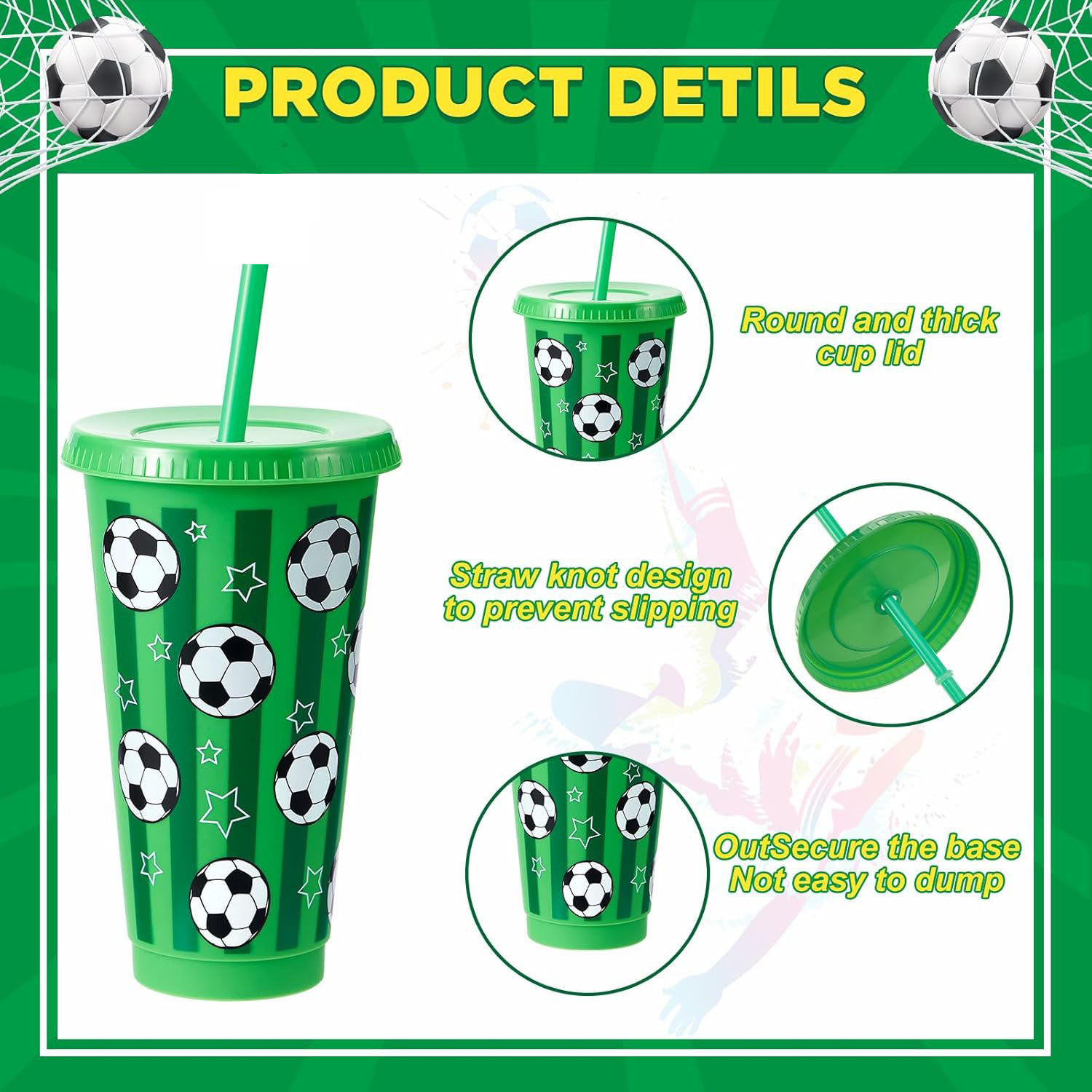 6/12Pcs 710ML Plastic Football - مراجعة Party Games Adults Drinking وسعره
