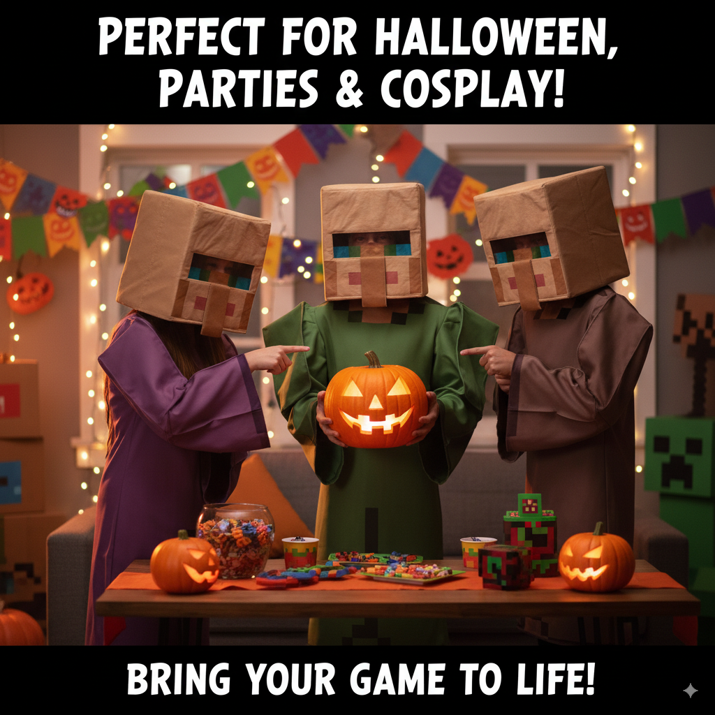 Kids Pixel World Halloween Cos - مراجعة Party Games Kids وسعره