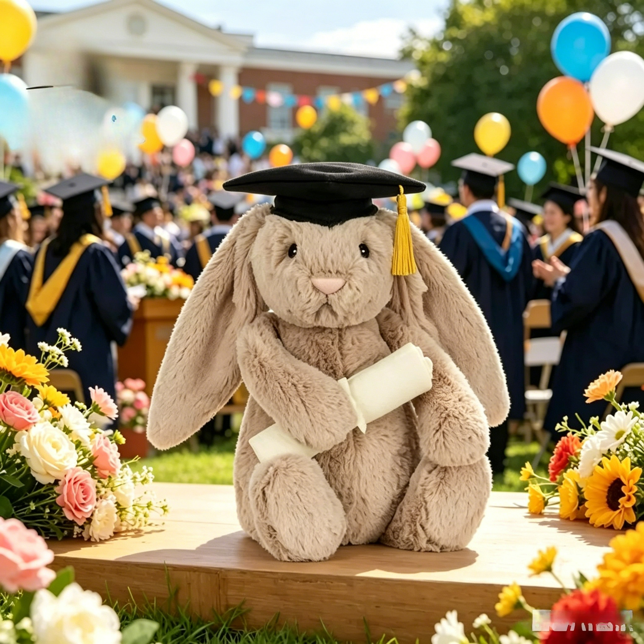 Shy Bunny Graduation Outfit Gr - مراجعة Party Games Graduation وسعره