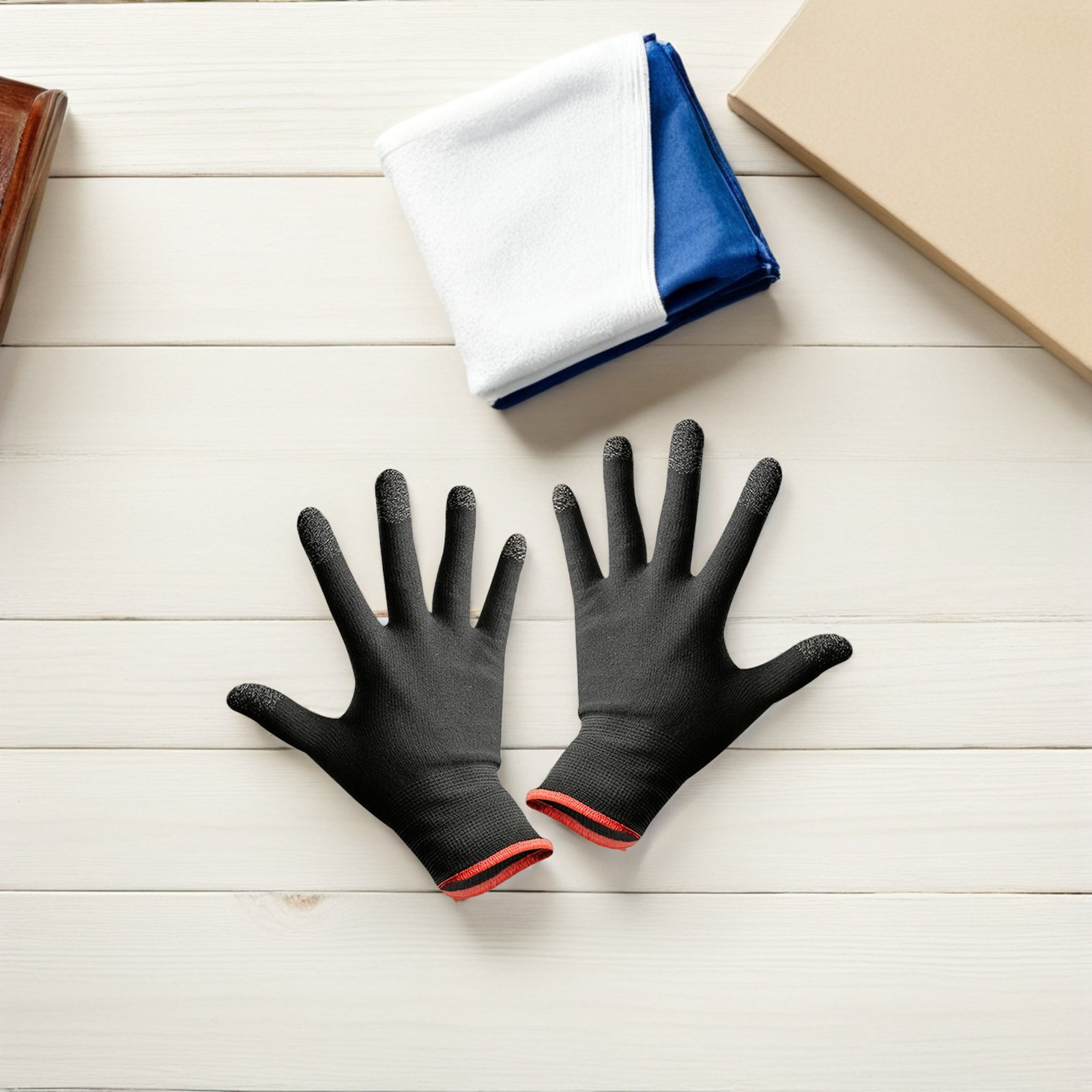 1Pair Touchscreen Game Gloves  - مراجعة Party Games Using Phones وسعره