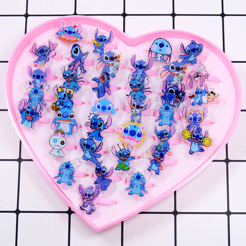 Stitch Acrylic Ring 10/20pcs K - مراجعة Party Games Kids وسعره