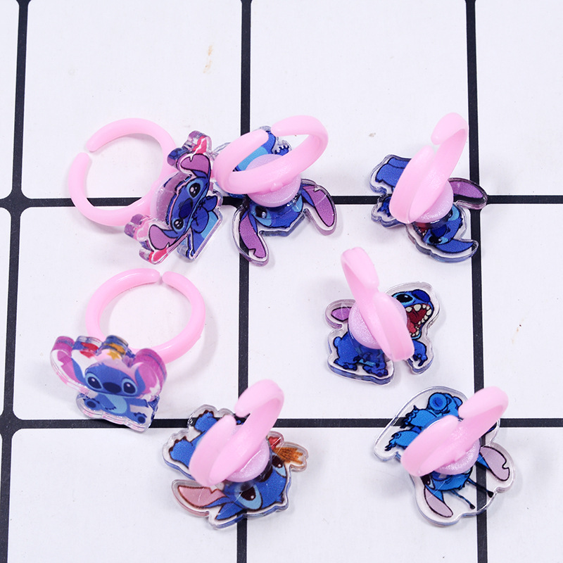 Stitch Acrylic Ring 10/20pcs K - مراجعة Party Games Kids وسعره