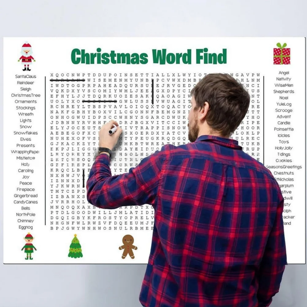 Large Christmas Word Search Po - مراجعة Party Games For Large Groups وسعره