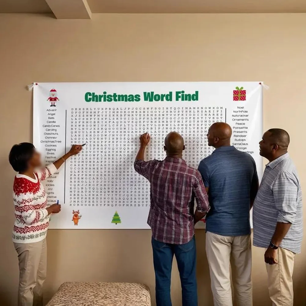 Large Christmas Word Search Po - مراجعة Party Games For Large Groups وسعره