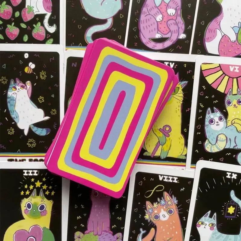 The Weird Cat Tarot English Ca - مراجعة Party Games Easy وسعره