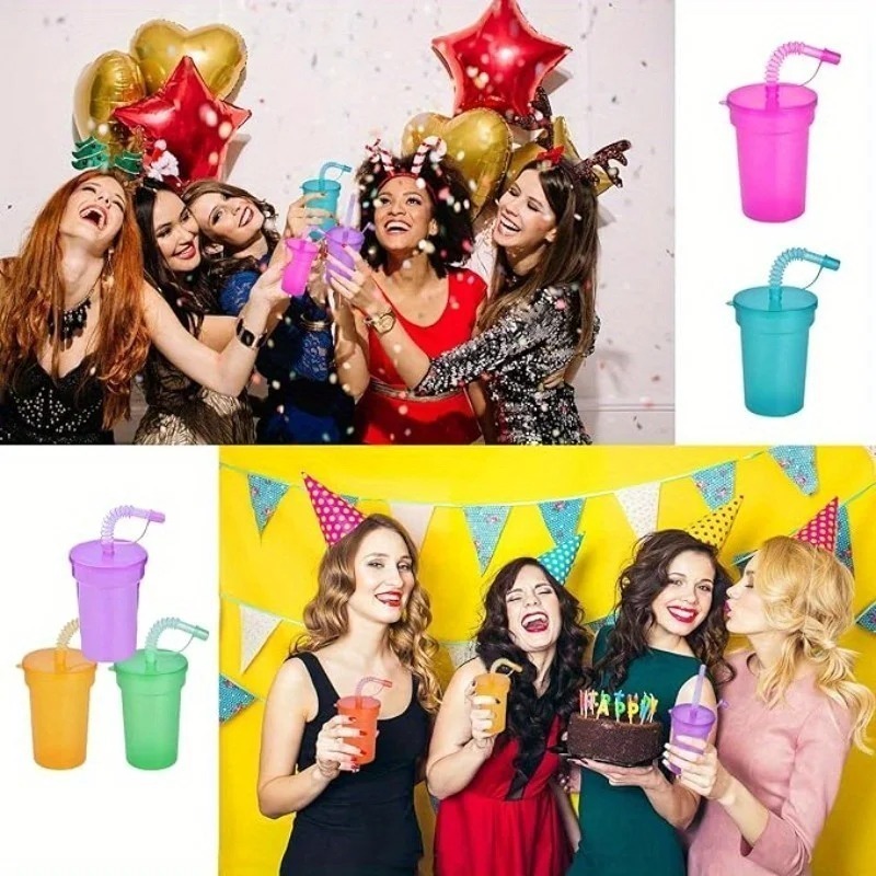 6-18PCS Portable Party Cup wit - مراجعة Party Games Youth وسعره