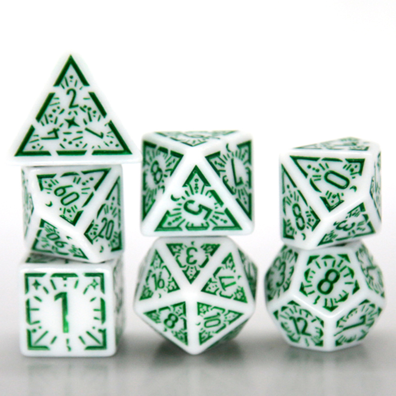 7PCS/set Multi-sided Dice New  - مراجعة Party Games App وسعره