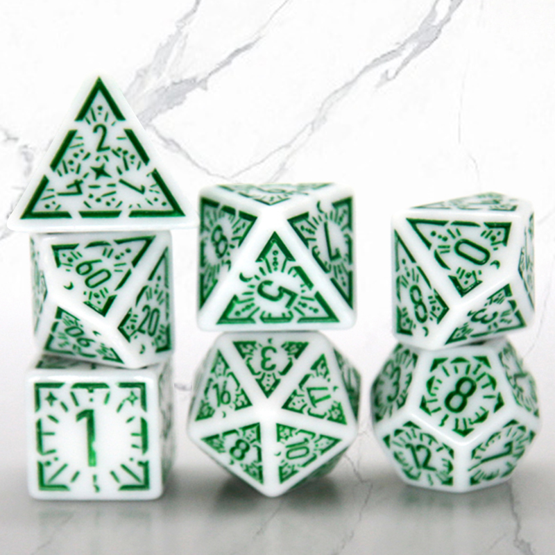 7PCS/set Multi-sided Dice New  - مراجعة Party Games App وسعره
