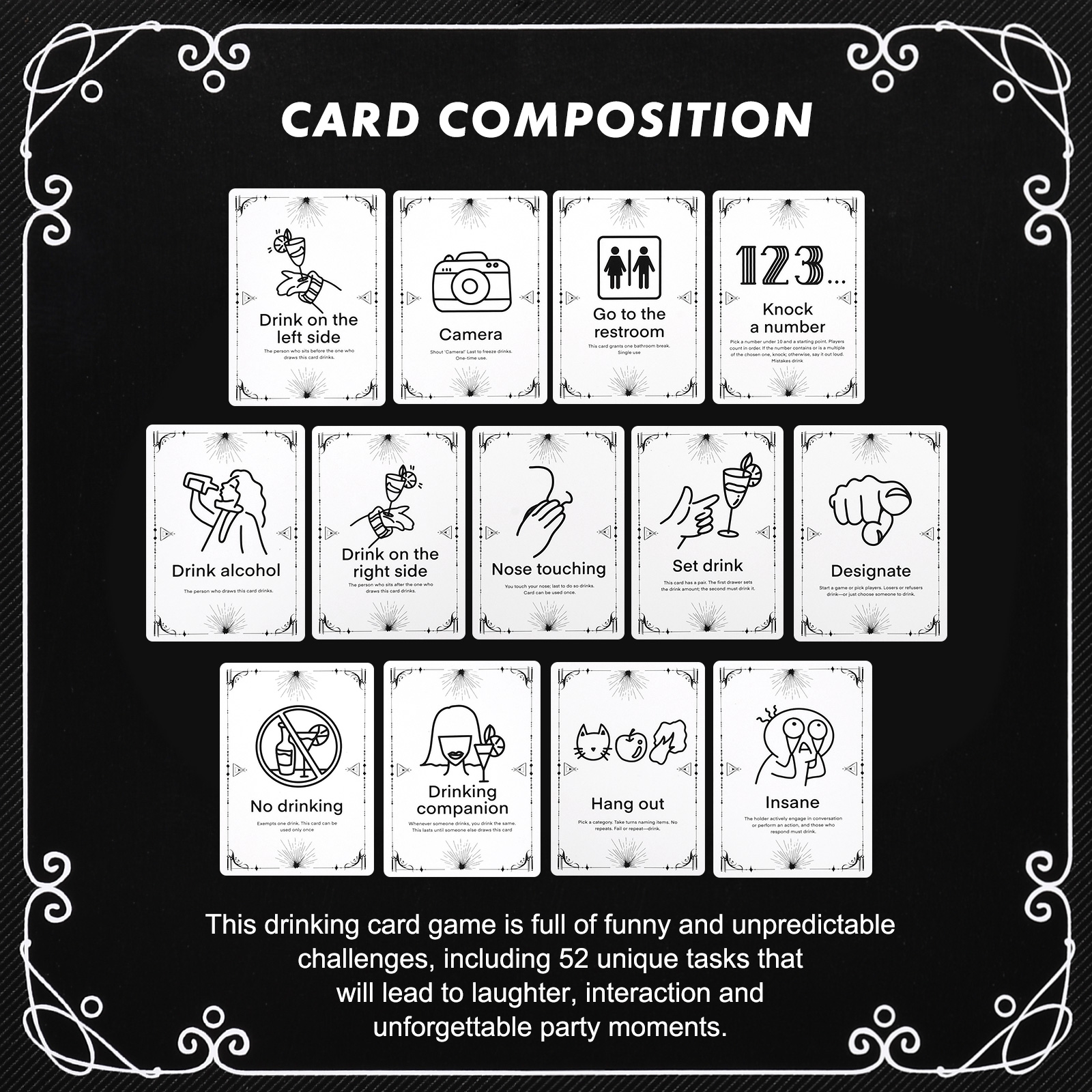 Adult Drinking Game Cards – 52 - مراجعة Party Games Adults Drinking وسعره