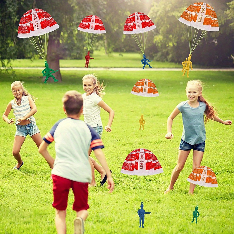 10/100pcs Parachute Toys for K - مراجعة Party Games Ideas For Kids وسعره