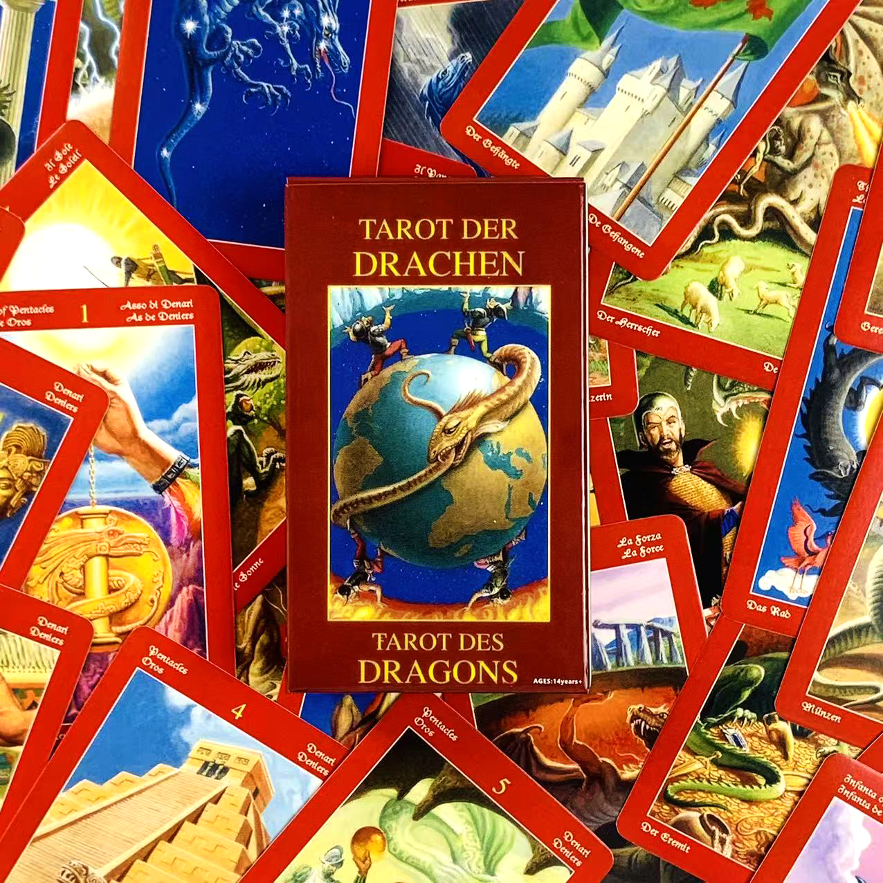 Dragons Tarot A 78 Pcs Vintage - مراجعة Party Games Using Cards وسعره