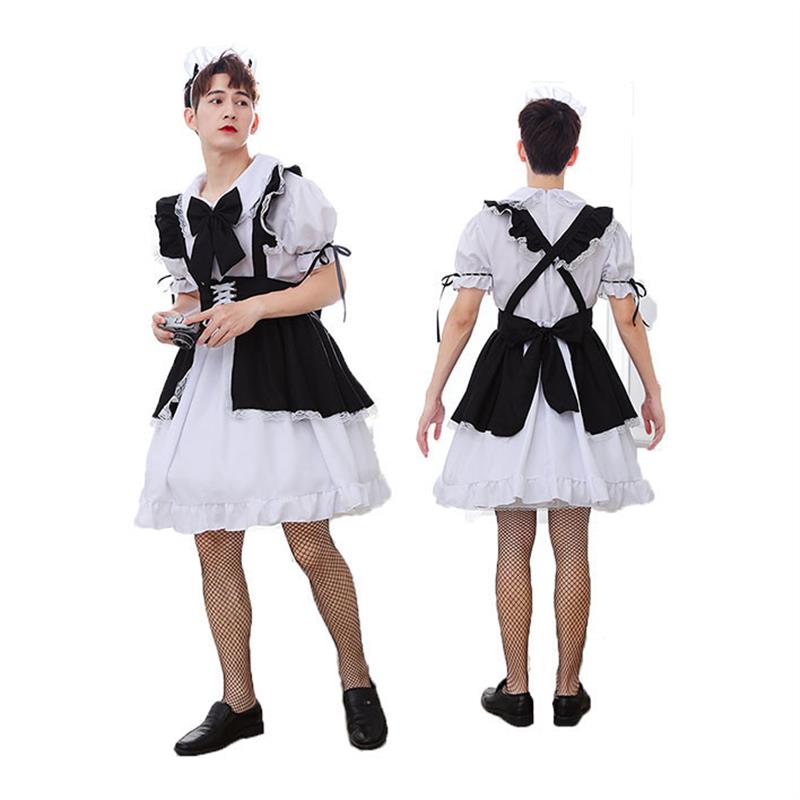 Comical Male Maid Skirt Costum - مراجعة Party Games Crossplay وسعره