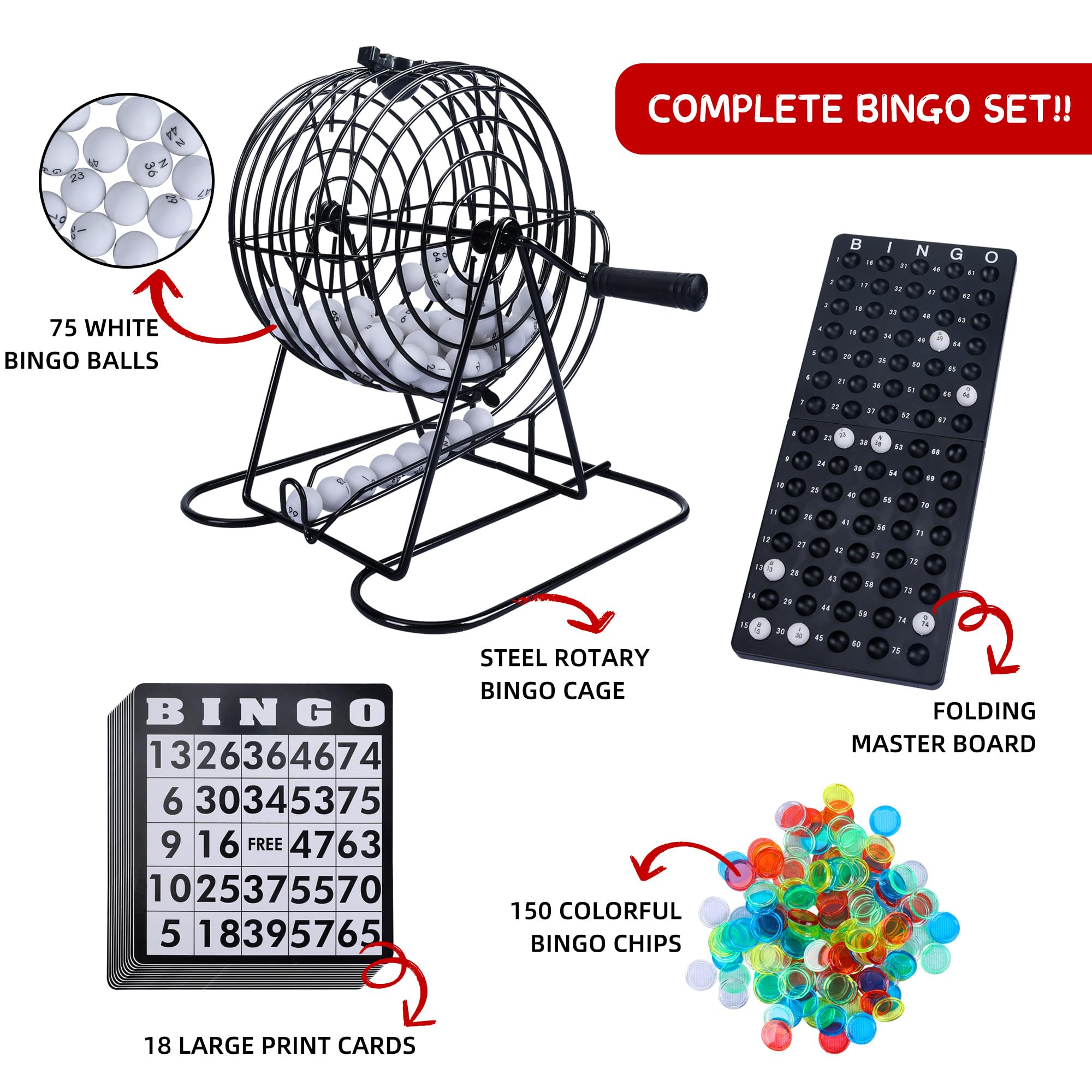 Bingo Game Set for Adults and  - مراجعة Party Games For Large Groups وسعره