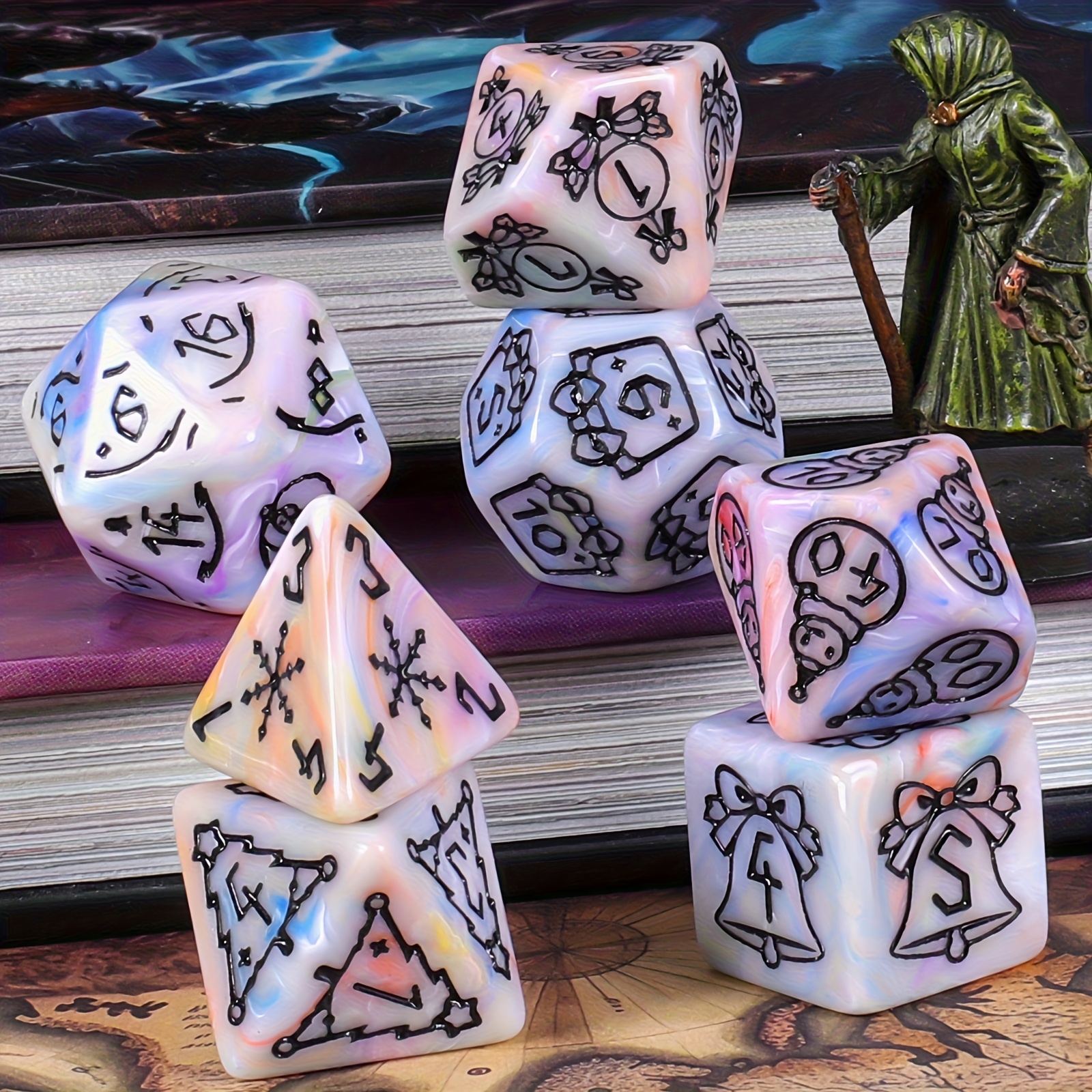 DND Dice Set -7pc Christmas Po - مراجعة Party Games App وسعره