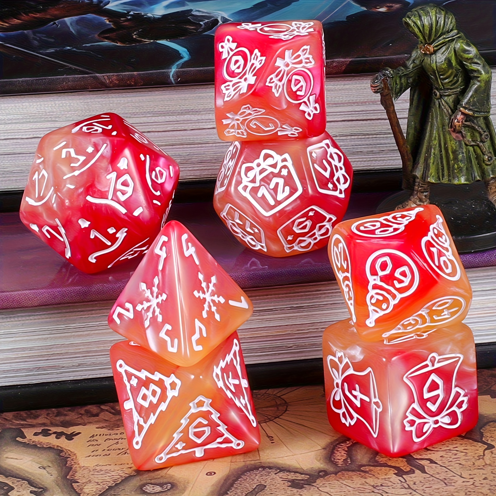 DND Dice Set -7pc Christmas Po - مراجعة Party Games App وسعره
