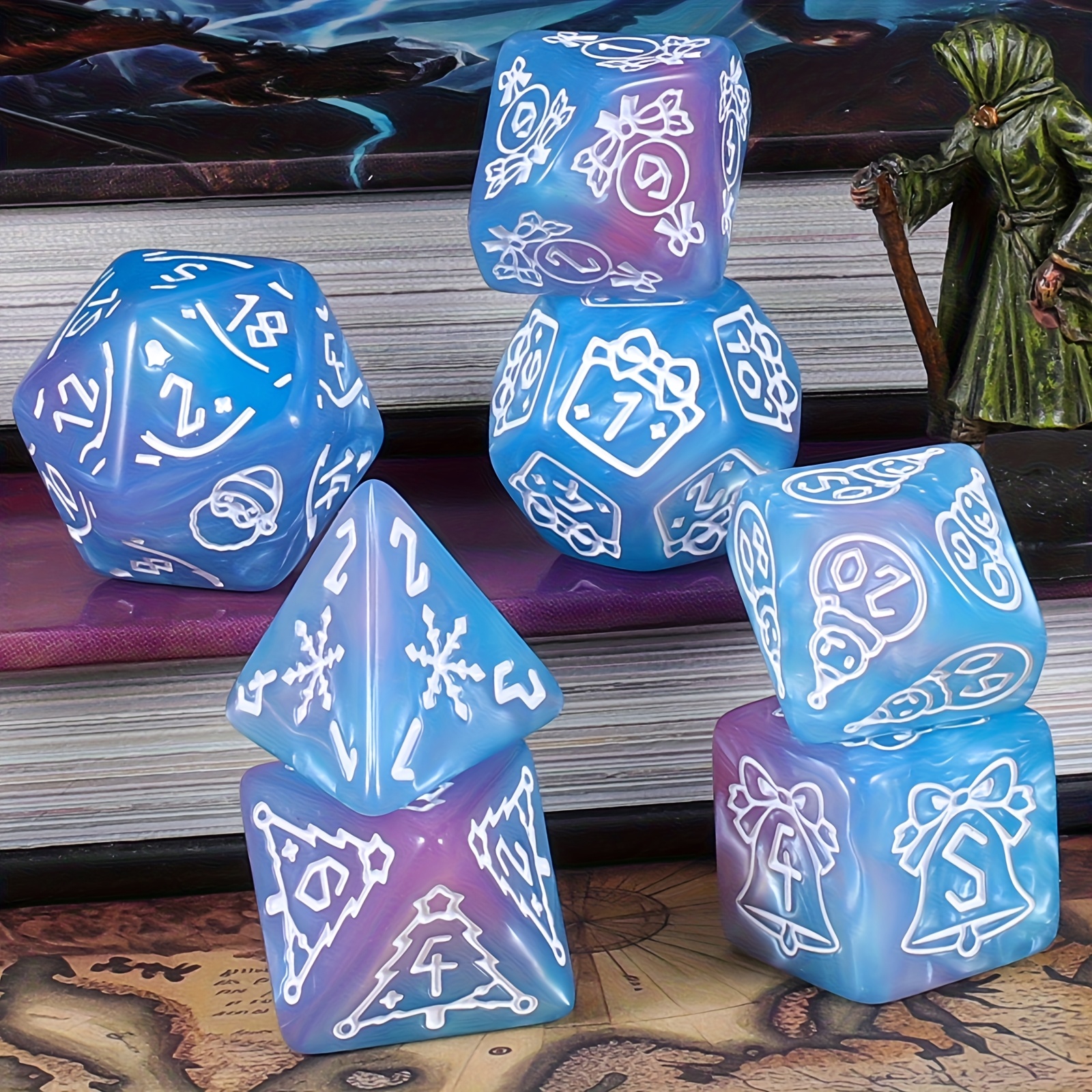 DND Dice Set -7pc Christmas Po - مراجعة Party Games App وسعره