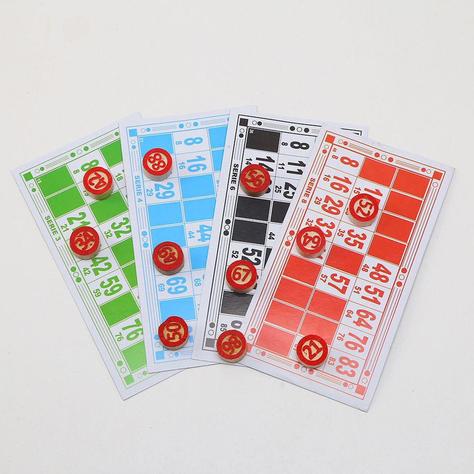 Bingo Card Game Vintage Wooden - مراجعة Party Games For Large Groups وسعره