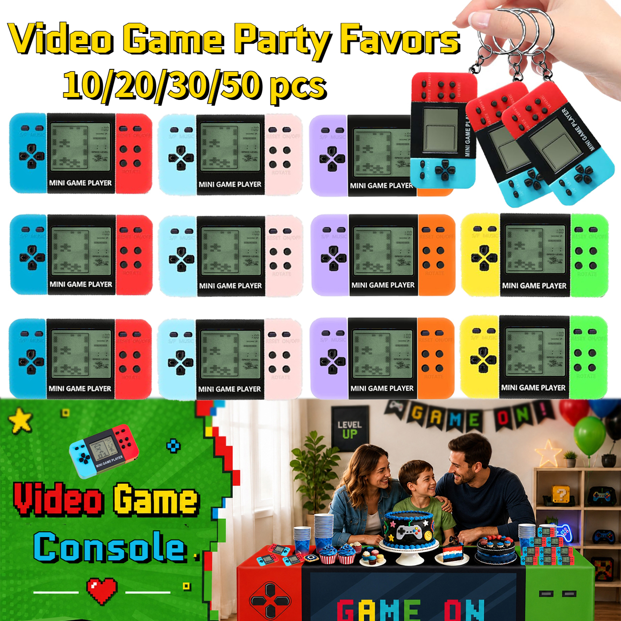 10-120pcs Kids Mini Handheld G - مراجعة Party Games App وسعره